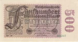 500 Millionen Mark 1923